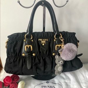 Black Prada Tessuto Gaufre